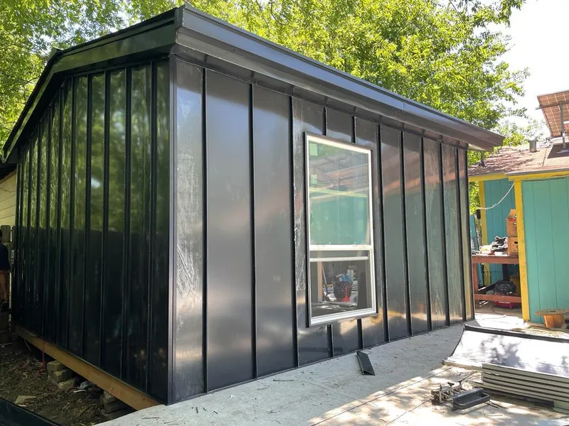 Black standing seam metal wall panels for Roof Inspection in Arvin